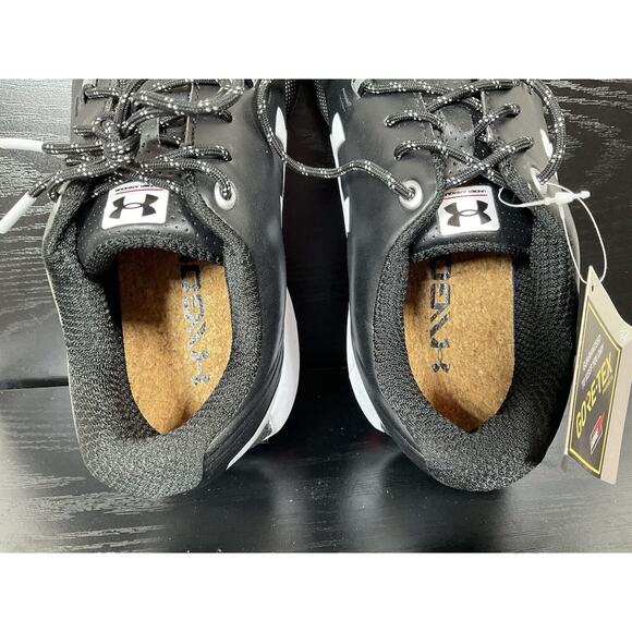NEW! Under Armour Men's Size 7 Black Hovr Drive Gore-Tex Golf Shoes Leather RARE - Picture 8 of 12